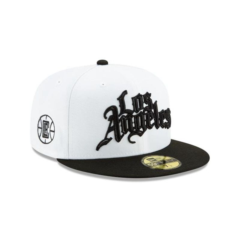 NBA Los Angeles Clippers 2019 Authentics City Series 59Fifty Fitted (HLX4018) - White New Era Caps